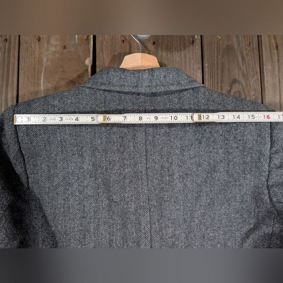 David Baker Double-Breasted Pea Coat Wool L - Picture 7 of 10